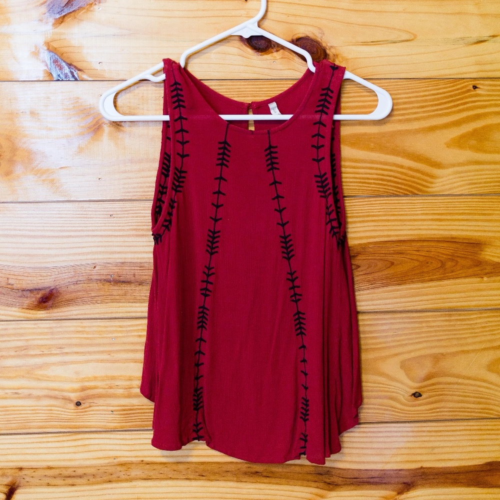 Red Japna Top